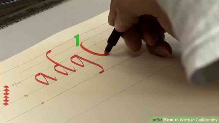 Image intitulée Écrire en Calligraphie Étape 5